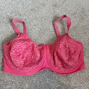 Amoena Germany Bra 40G Pink Lace Underwire Floral